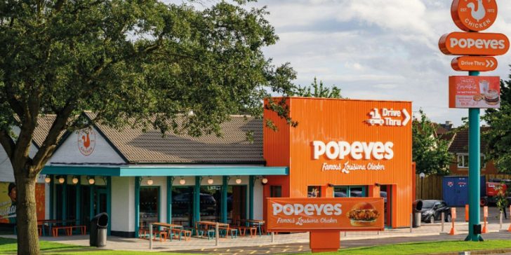 How does Popeyes decide where to build a store?